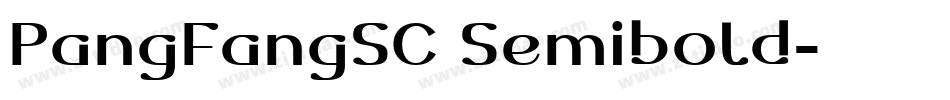 PangFangSC Semibold字体转换